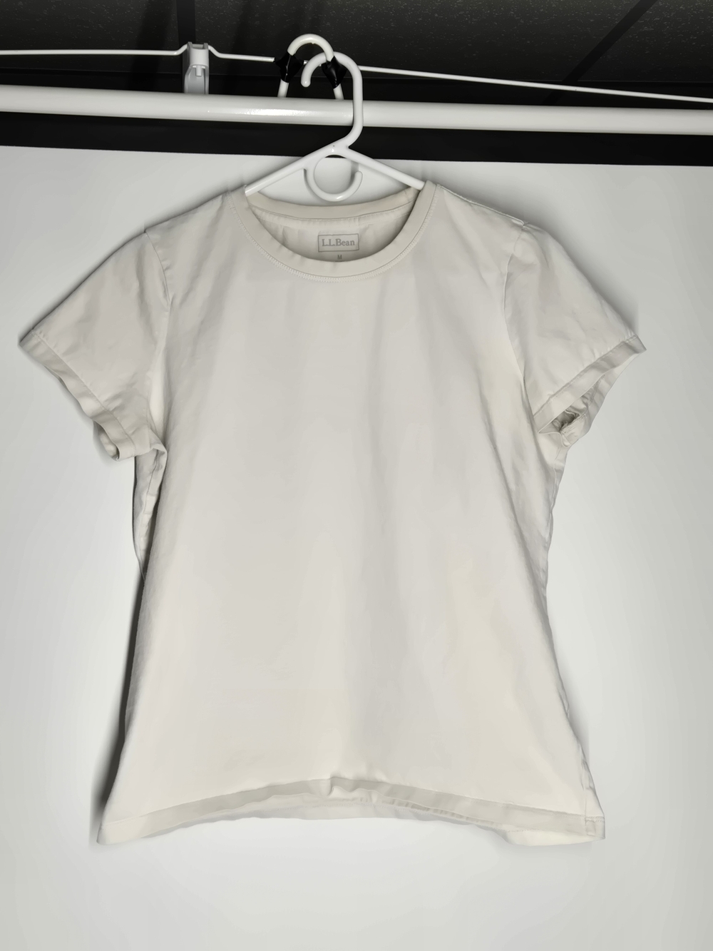 L.L. Bean Women's White Short Sleeve Crew Tee